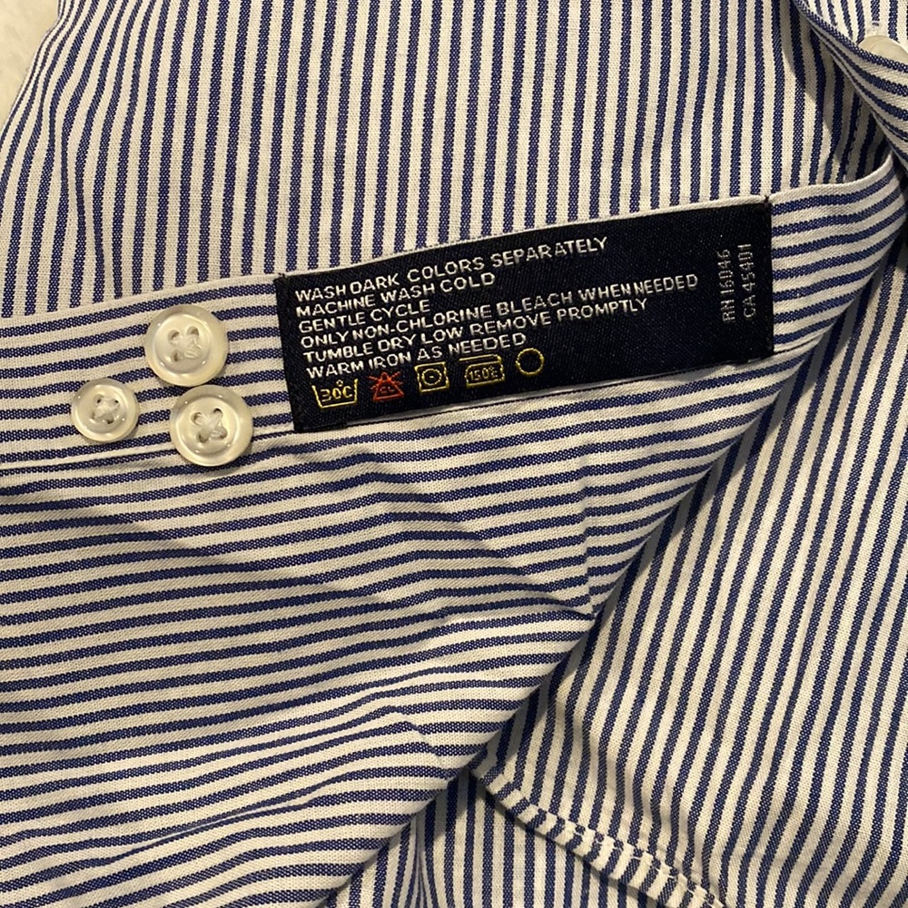 Nautica long sleeve men’s striped dress shirt - Picture 3 of 3